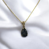 Luna Bella Moon Pendant - Genuine Lunar Meteorite Jewelry - 14Kt Gold