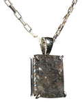 The Monolith Moon Pendant I Lunar Meteorite Jewelry I Pendant
