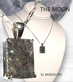 The Monolith Moon Pendant I Lunar Meteorite Jewelry I Pendant