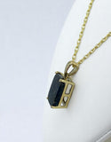 Mizuki Moon Pendant I Genuine Lunar Meteorite Necklace - 14Kt Gold Jewelry