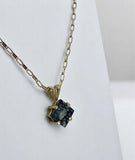 Moon Pendant - Genuine Lunar Meteorite Jewelry - 14Kt Gold