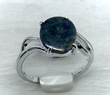 Moon Ring - Genuine Lunar Meteorite Jewelry - Size 6.25
