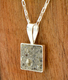 Beautiful Howardite HED Meteorite Pendant - Meteorite Jewelry - Sterling Silver