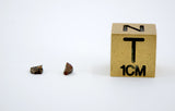 0.024g and 0.022g Oued Namous 001 I Angrite Volcanic Meteorite fragments