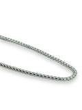 SILVER CHAIN - ROUND STYLE  18" / 20" / 22" (Made in Italy)