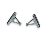 Iron Meteorite Cufflinks I Beautifully Etched I 925 Silver - Meteorite Jewelry