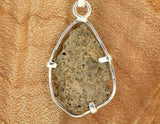 Tisserlitine Natural Moon Pendant - Lunar Meteorite Necklace I .925 Silver Jewelry