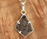 Tisserlitine Natural Moon Pendant - Lunar Meteorite Necklace I .925 Silver Jewelry