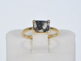 Moon Ring - Genuine Lunar Meteorite Jewelry - Size 6 3/4