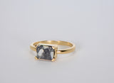 Moon Ring - Genuine Lunar Meteorite Jewelry - Size 6 3/4