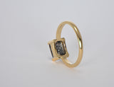 Moon Ring - Genuine Lunar Meteorite Jewelry - Size 6 3/4