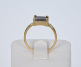 Moon Ring - Genuine Lunar Meteorite Jewelry - Size 6.75 - 7