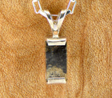 Lunar Meteorite Jewelry I The Moon Bar Necklace
