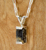 Lunar Meteorite Jewelry I The Moon Bar Necklace