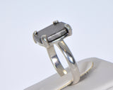 Etched HENBURY Meteorite Ring I Size 6 - Meteorite Jewelry