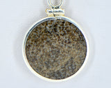 Eucrite HED Meteorite Pendant - Sterling Silver I Meteorite Jewelry