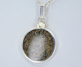 Eucrite HED Meteorite Pendant - Sterling Silver I Meteorite Jewelry