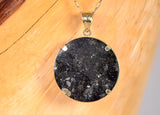Osiris Moon Pendant I Genuine Lunar Meteorite - 14Kt Gold Jewelry