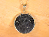 Osiris Moon Pendant I Genuine Lunar Meteorite - 14Kt Gold Jewelry