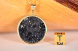 Osiris Moon Pendant I Genuine Lunar Meteorite - 14Kt Gold Jewelry