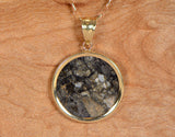 Moon Pendant - Genuine Lunar Meteorite Jewelry