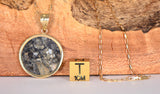 Moon Pendant - Genuine Lunar Meteorite Jewelry