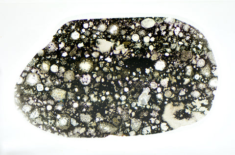 Allende Meteorite Thin Section I CV3 Carbonaceous Chondrite