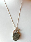 Martian Meteorite Pendant with Diamond