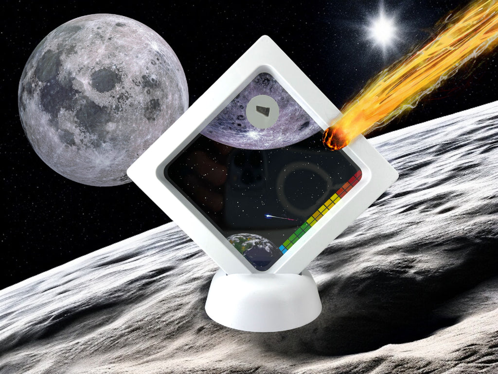 Meteor Display Design Lunar Meteorite in Display – Top Meteorite