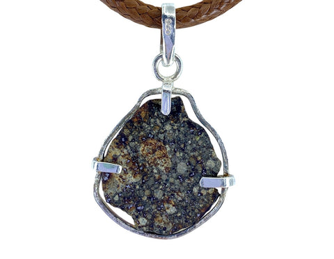 Cosmos Meteorite Pendant I Beautiful NWA 869 Chondrite Pendant with leather necklace