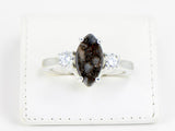 Stella Gemella I Lunar Meteorite Ring I Size 7 I Meteorite Jewelry