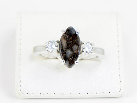 Stella Gemella I Lunar Meteorite Ring I Size 7 I Meteorite Jewelry