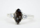 Stella Gemella I Lunar Meteorite Ring I Size 7 I Meteorite Jewelry