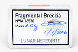 0.51g Lunar Fragmental Breccia Meteorite piece I NWA 16530