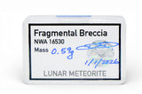 0.59g Lunar Fragmental Breccia Meteorite piece I NWA 16530