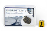 0.87g Lunar Fragmental Breccia Meteorite end slice I NWA 16530