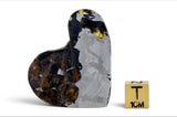 18.36g SEYMCHAN Meteorite Heart Beautiful Pallasite Slice