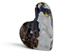 18.36g SEYMCHAN Meteorite Heart Beautiful Pallasite Slice