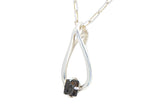 Pristina Luna Necklace I Lunar Meteorite Jewelry I Silver Pendant