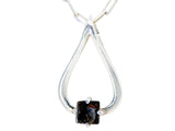 Pristina Luna Necklace I Lunar Meteorite Jewelry I Silver Pendant