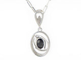 Moon Orbit Necklace I Lunar Meteorite Jewelry I Silver Pendant