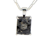 Monolith Moon Necklace I Lunar Meteorite Jewelry I Silver Pendant