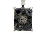 Monolith Moon Necklace I Lunar Meteorite Jewelry I Silver Pendant