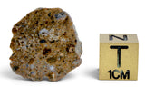 3.35g Lunar Meteorite beautiful end piece I NWA 14041