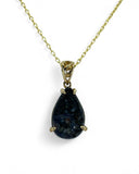 Luna Bella Moon Pendant - Genuine Lunar Meteorite Jewelry - 14Kt Gold