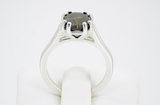 Lunette Moon Ring - Lunar Meteorite Jewelry - Size 6.8