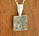 Beautiful Howardite HED Meteorite Pendant - Meteorite Jewelry - Sterling Silver