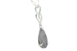 MUONIONALUSTA Drop meteorite pendant I Sterling Silver Necklace - Meteorite Jewelry