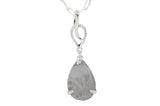 MUONIONALUSTA Drop meteorite pendant I Sterling Silver Necklace - Meteorite Jewelry