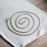 SILVER CHAIN - ROUND STYLE  18" / 20" / 22" (Made in Italy)